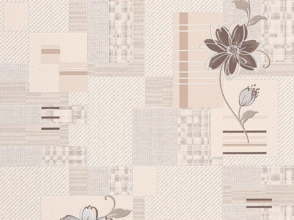 Обои виниловые на бумажной основе Славянские обои Comfort Цветок 5605-02 0,53x10,05 м 