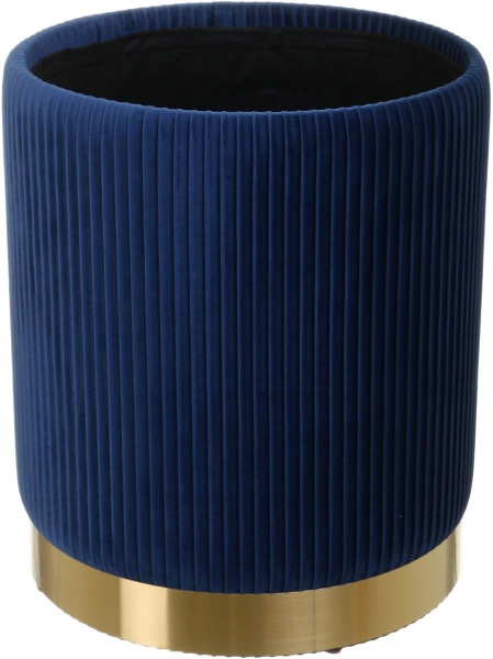 Скриня-пуф для зберігання Francis синій 36х36х44 см 