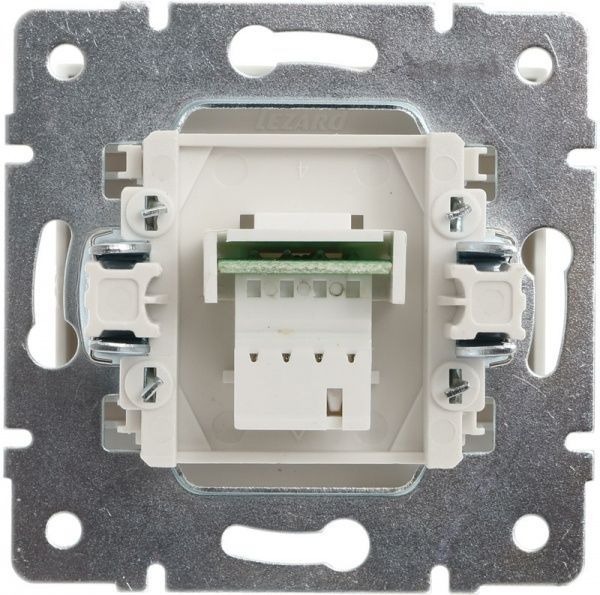 Розетка телефонна Lezard Rain білий 703-0288-137