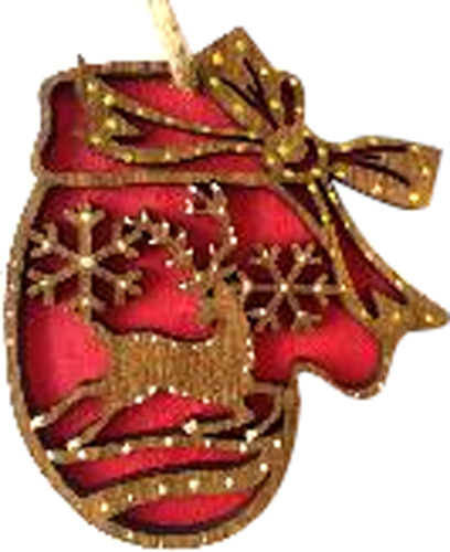 Подвеска Оберег олень 9,5 см красный 1220316