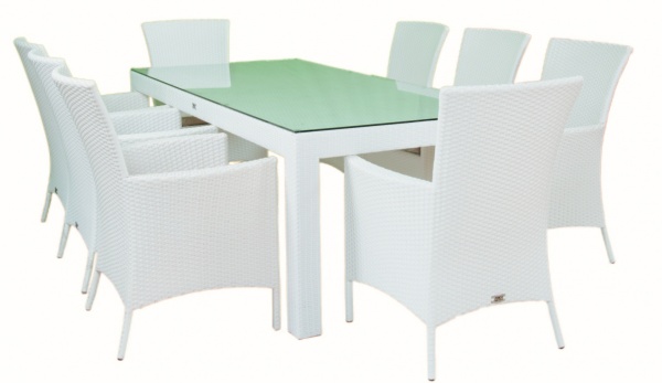 Комплект мебели TERICO Египет-Милано на 8 персон белый 