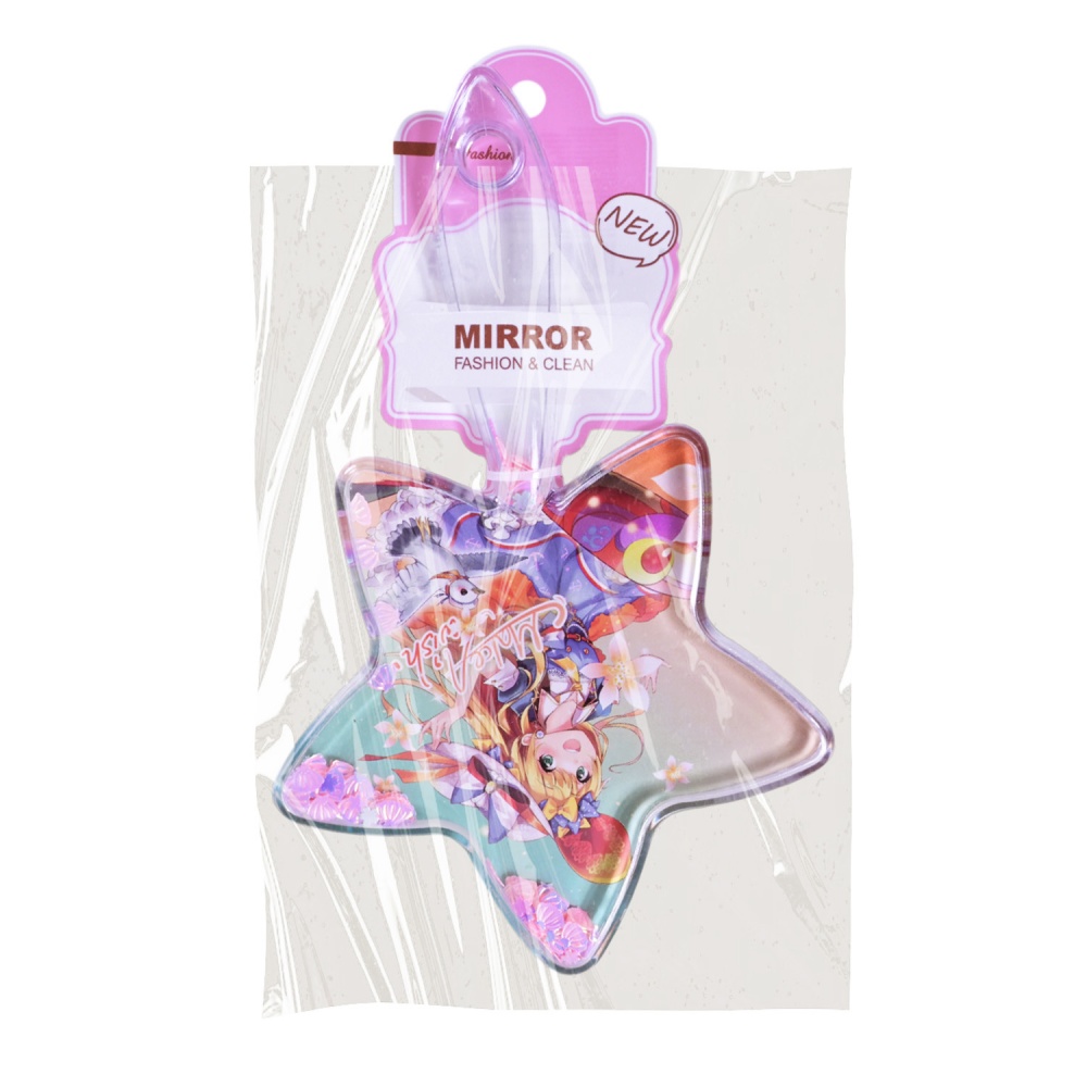 Зеркальце Shantou Звезда с блестками K7301