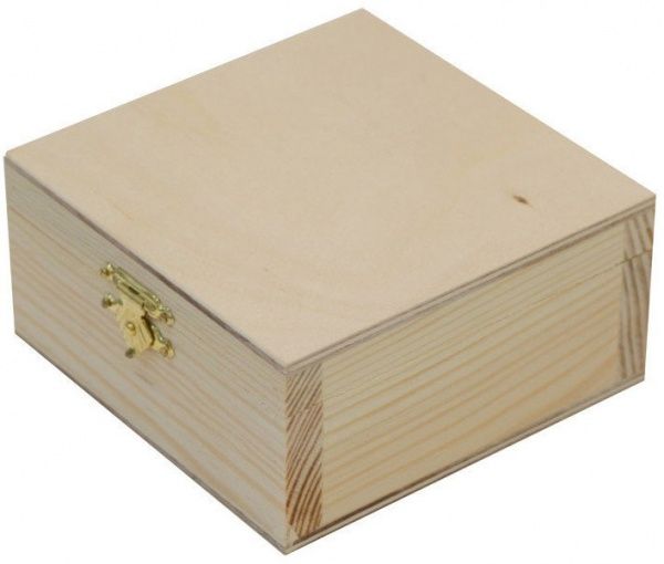 Скринька дерев'яна з замком 15х8х15см Rosa Talent 