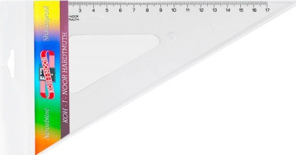 Треугольник прямоугольный, 60/200, прозрачный, 744700 Koh-i-Noor