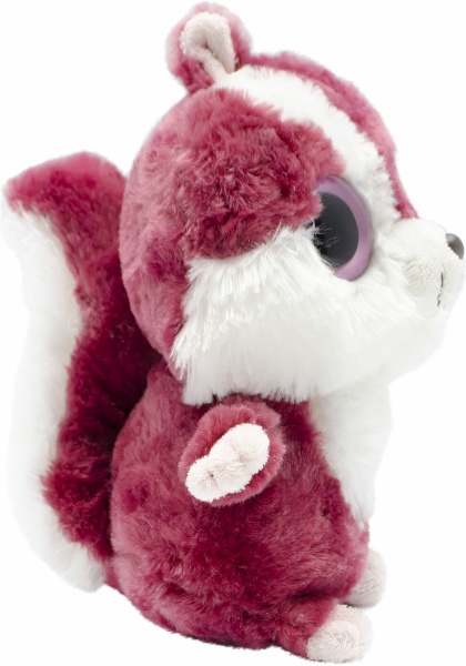 Мягкая игрушка Aurora Yoohoo Белка 20 см розовый с белым 71015B