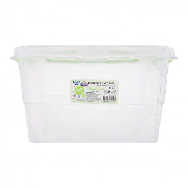 Контейнер с кришкой Ал-Пластик «Handy Box» 14 л 214x267x374 мм
