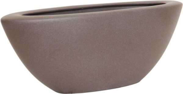 Горщик керамічний Оріана-Запоріжкераміка Ладья крошка овальний 9 л шоколад 