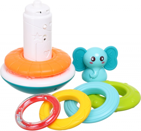 Развивающая игрушка Hang Wing IC пирамида-неваляшка Слонёнок HW20115326