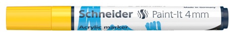 Маркер акриловый Schneider Paint-it 320 4 мм S120205 желтый 