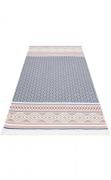 Килим Ekohali Arya AR 26 Navy Beige 160x230 см двосторонній 