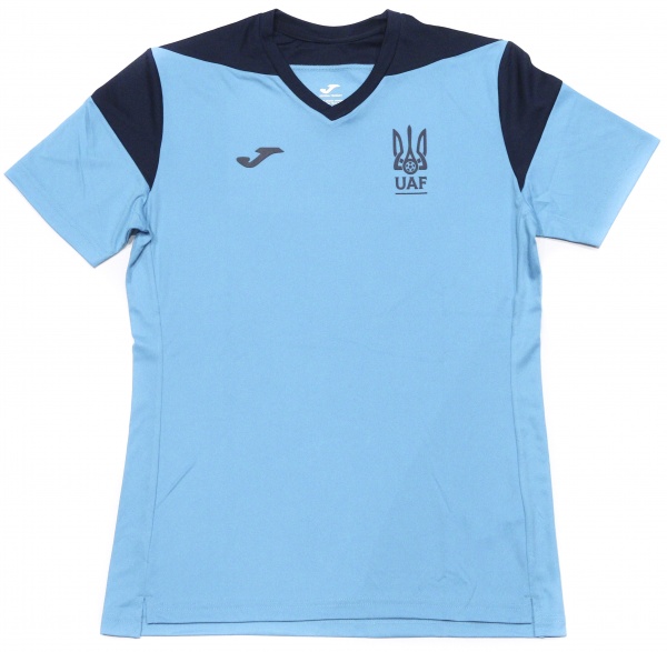 Футболка Joma CAMISETA MANGA CORTA STAFF ENTRENA. OPC. B FED. FUTBOL UCRAN AT10601A1221 р.L синій