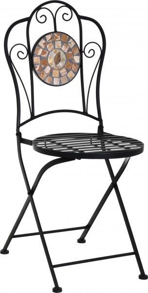 Стул металлический Indigo Палермо с покрытием мозаика черный 