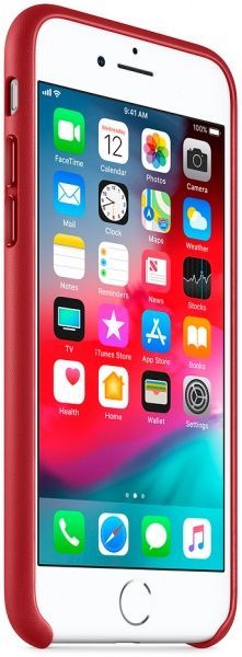 Чехол Apple для Apple iPhone 8/7 red (MQHA2ZM/A) Leather Case