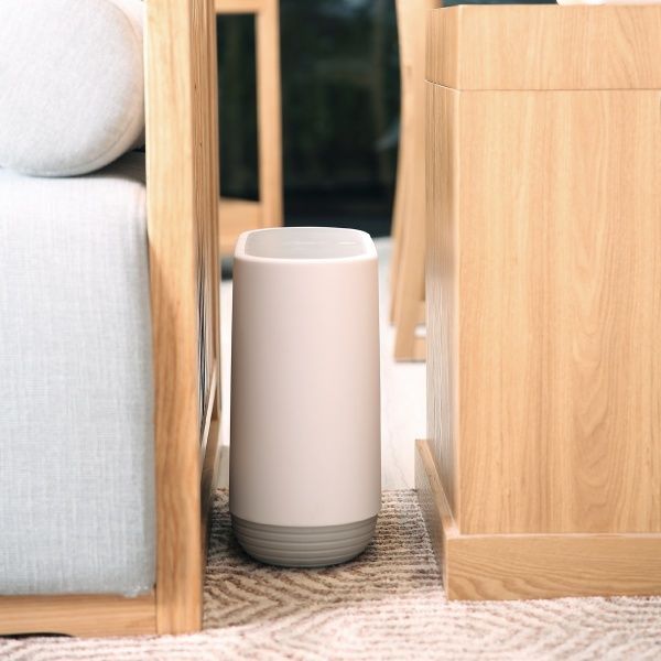 Ведро для ванной MVM BP-14 белый с серым