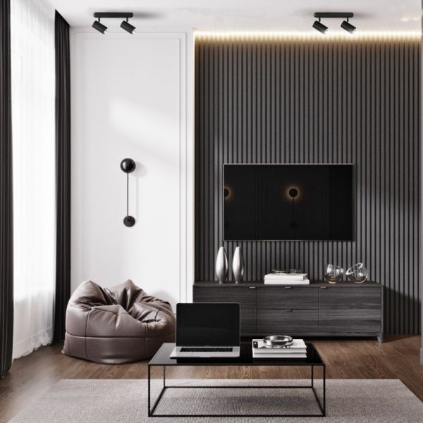 Светильник точечный LightMaster 35 Вт GU10 черный с серебристым LightMaster MLT101-2 MR16/GU1 