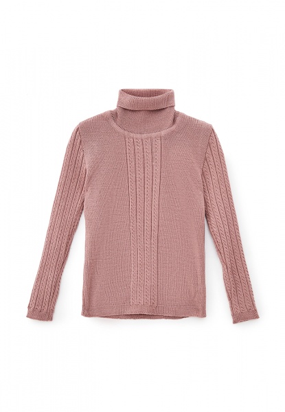 Гольф для девочки ART KNIT Pretty р.164 пепельно-розовый 