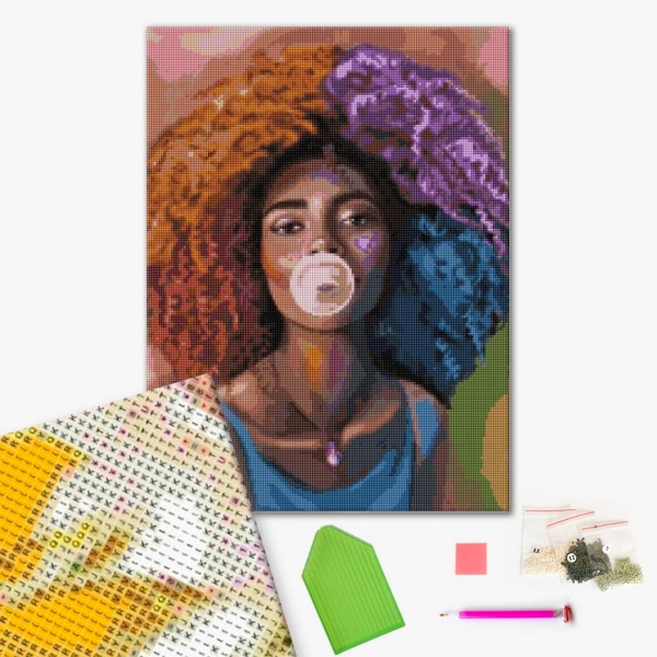 Алмазна мозаїка В стилі хуба-буба 40х50 см Brushme 