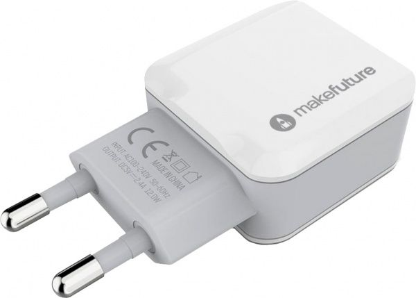 Сетевое зарядное устройство MakeFuture 2A White MCW-21WH