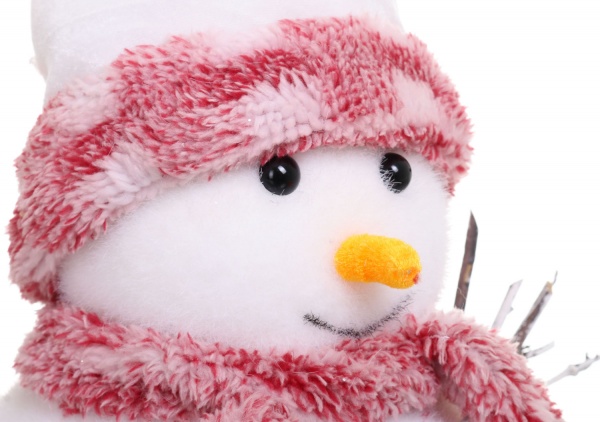 Декорация новогодняя Снеговик в шарфе и шапке в ассортименте EPI-RS1D454S 33 см 