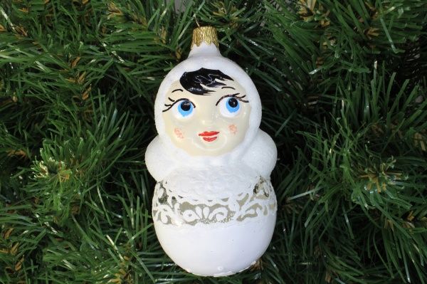 Набор елочных игрушек Кружево d80 мм 8 см 6 шт./уп. 