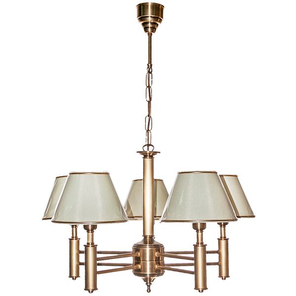 Люстра Фабрика Світла НСБ 40-5х60-451 5x60 Вт E27 білий 