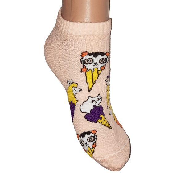 Шкарпетки жіночі ZOZ Морозиво р. 25 рожевий 1 пар 