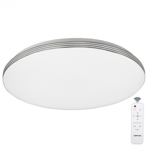 Светильник светодиодный Accento lighting Shine R пульт ДУ 90 Вт белый/хром 3000-6000 К 