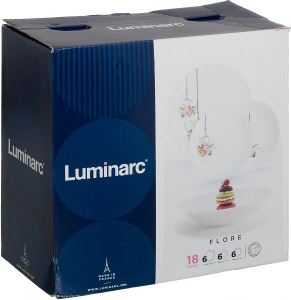 Сервиз столовый Flore 18 предметов на 6 персон N0647 Luminarc