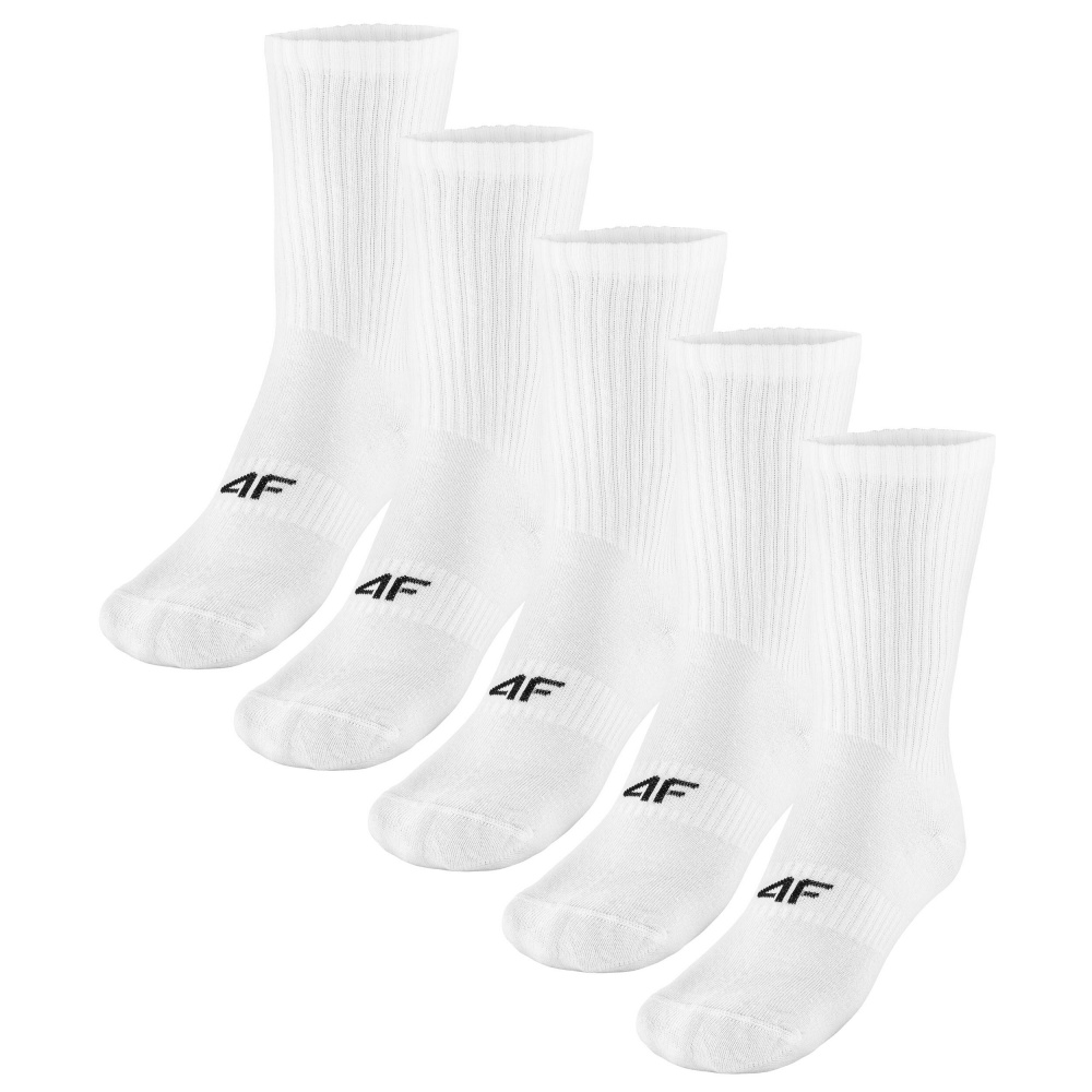 Шкарпетки 4F SOCKS CAS M481 (5pack) 4FWMM00USOCM481-10S р.43-46 білий 5 шт.