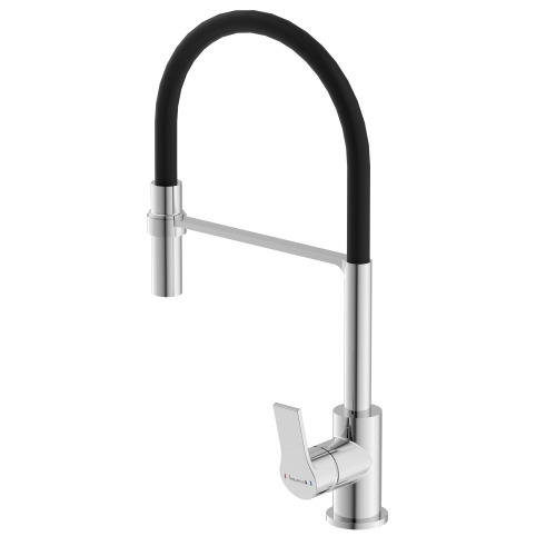 Змішувач для кухні Imprese WITOW з висувним гнучким виливом, хром