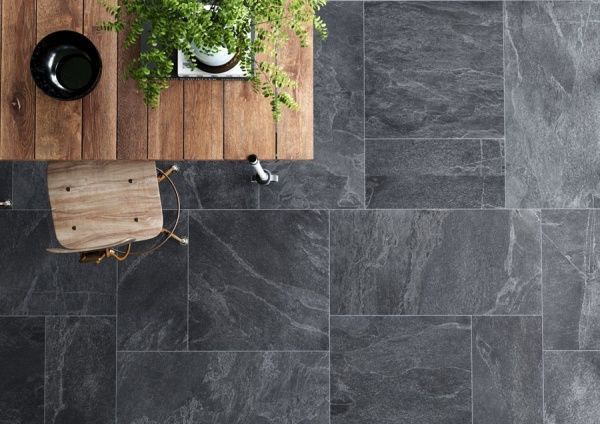 Плитка Zeus Ceramica Slate Black ZBXST9R 45x90 