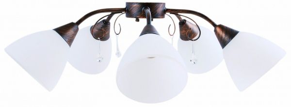 Люстра подвесная Интеркласс НСБ 04-5хХХ-310 5xE14 белый матовый 7750/5D 