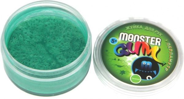 Слайм Monster Gum Жвачка для рук перламутровая 50 г в ассотименте