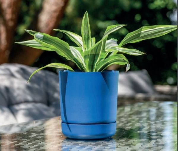 Горщик пластиковий Form Plastic Сатина-15 круглий 2,3 л синій (4250-072) 