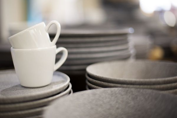 Тарелка обеденная 24 см серая полированная G4Y2124Granit G.Benedikt