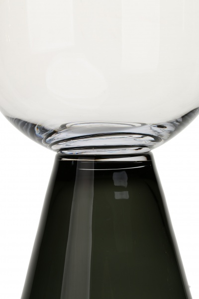 Ваза стеклянная Прозрачно-дымчатая GIGA d27 80 см 3 Wrzesniak Glassworks