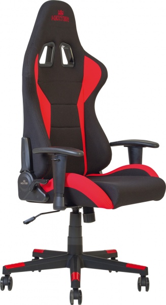 Кресло Nowy Styl HEXTER ML R1D TILT PL70 FAB/01 BLACK/RED FR черный/красный 