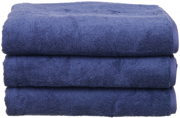 Полотенце махровое Doubleface 80x150 см деним Cawo 