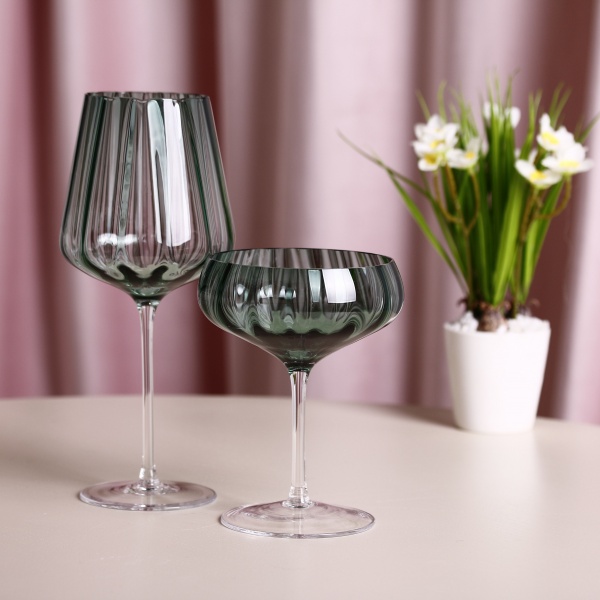 Бокал для вина Optic Green 19-3589A 530 мл 1 шт. Wrzesniak Glassworks 