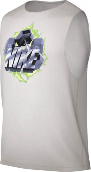 Футболка Nike DF VINTAGE MUSCLE GFX DX0908-012 р.S сірий