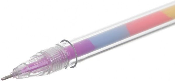 Ручка гелевая Радуга лимонная разноцветная 