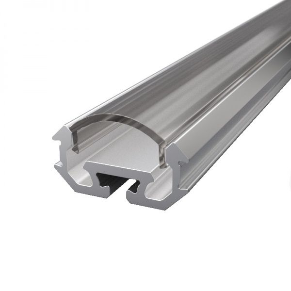 Профиль алюминиевый АЛЮПРО ПАС-3151 Z000м/AS анодированный с прозрачной линзой 200 см 