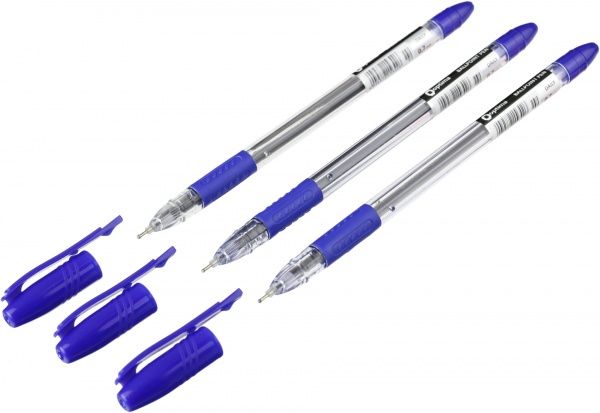 Набор масляных ручек Optima DAILY 07 мм. 3 шт. синие 