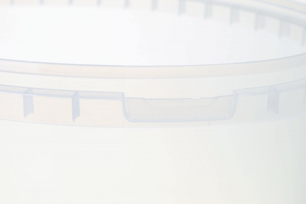 Відро Poliplast овальне з пластиковою ручкою (харчовий пластик) 5 л прозорий 