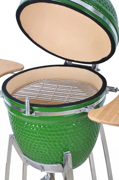Гриль-барбекю керамический AUPLEX AU-21 (зеленый), диаметр 55 см/21.5'', вес 92 кг