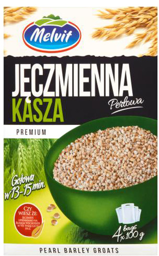 Крупа перлова Melvit 4х100 г 