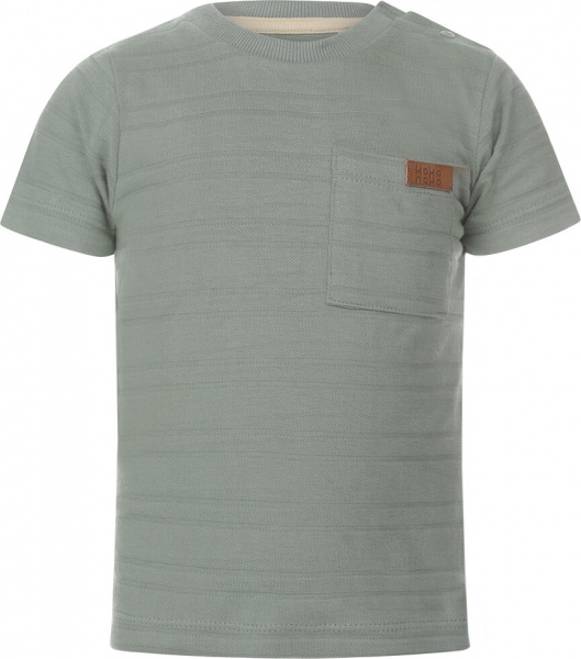 Футболка для мальчиков Koko Noko р.134 серо-зеленый T46818-37 