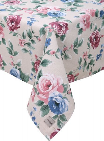 Скатерть Шарлотта Розы 136x136 см бежевый La Nuit 