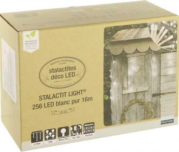 Гирлянда-штора Blachere JFL39 LED 256 ламп 16x0.7 м белая