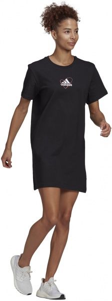 Сукня Adidas LOGO TEE DRESS GJ6523 р. S чорний